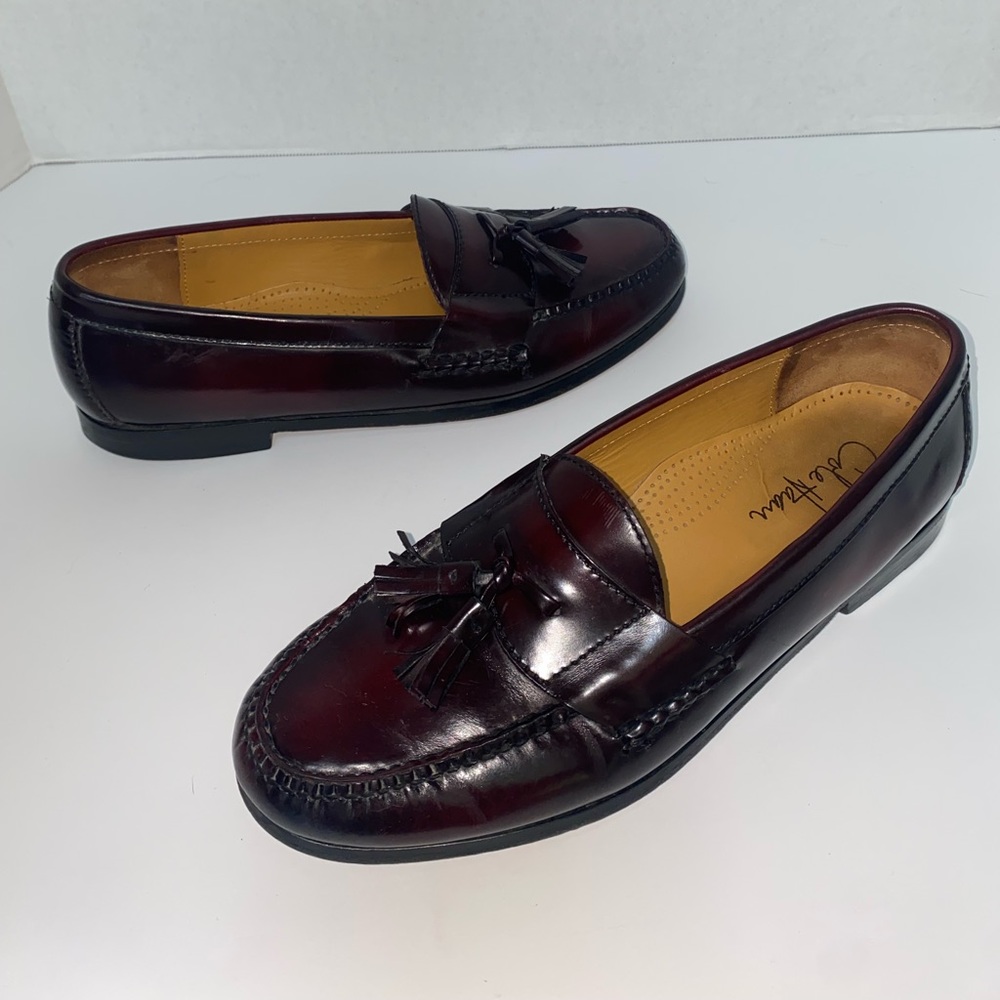 Men's Cole Haan Pinch Tassel Burgundy Loafers 10.5